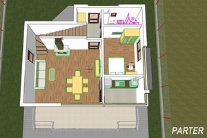 2 Storey Steel Frame House With Three Bedrooms Model 147-089 - home design 3d thumbnail