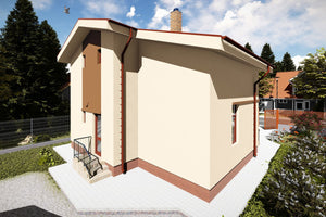 2 Storey Steel Frame House With Three Bedrooms Model 147-089 - modern exterior home image 6 thumbnail