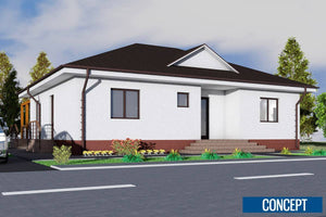 1 Story Steel Frame House With Two Bedrooms Number 161-008 - home exterior design picture 3 thumbnail