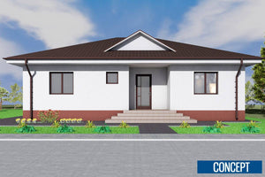 1 Story Steel Frame House With Two Bedrooms Number 161-008 - home exterior design picture 5 thumbnail