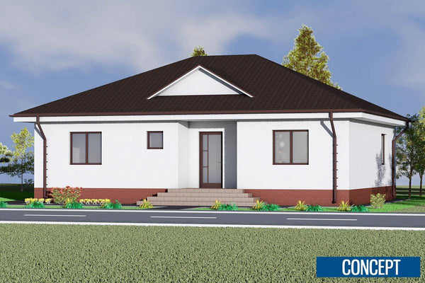 1 Story Steel Frame House With Two Bedrooms Number 161-008 - home exterior design picture 8