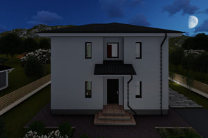 Two Storey Steel Frame House With 4 Bedrooms Model 162-092 - house exterior design image 9 thumbnail