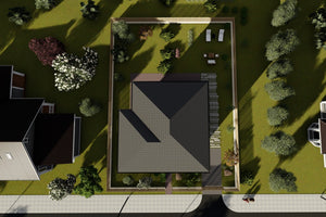 Two Storey Steel Frame House With 4 Bedrooms Model 162-092 - house roof thumbnail