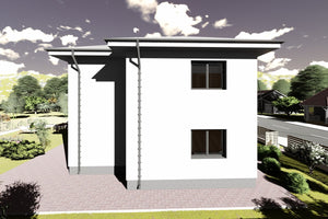 Two Storey Steel Frame House With 4 Bedrooms Model 162-092 - house exterior design image 6 thumbnail