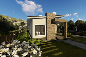 One Storey Steel Frame House With 3 Bedrooms Model 165-056 - modern house design image 3 thumbnail