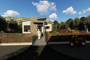 One Storey Steel Frame House With 3 Bedrooms Model 165-056 - modern house design image 4 thumbnail