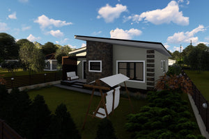 One Storey Steel Frame House With 3 Bedrooms Model 165-056 - modern house design image 5 thumbnail