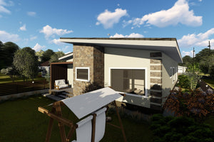 One Storey Steel Frame House With 3 Bedrooms Model 165-056 - modern house design image 6 thumbnail