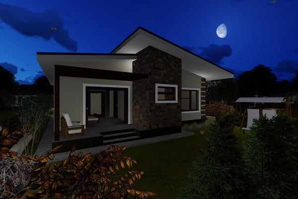 One Storey Steel Frame House With 3 Bedrooms Model 165-056 - modern house design image 7