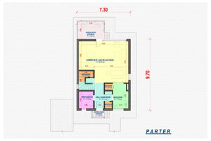2 Storey Steel Frame House With Three Bedrooms Model 167-023 - house floor design thumbnail