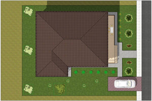 Single Story Steel Frame House With 2 Bedrooms Model 174-012 - house roof thumbnail