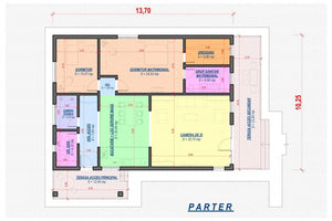 Single Story Steel Frame House With 2 Bedrooms Model 174-012 - house floor plan thumbnail