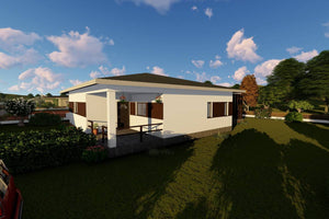 1 Floor Steel Frame House With Three Bedrooms Model 179-045 - modern house design picture 2 thumbnail