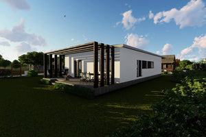 1 Floor Steel Frame House With Three Bedrooms Model 179-045 - modern house design picture 4 thumbnail