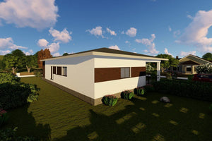 1 Floor Steel Frame House With Three Bedrooms Model 179-045 - modern house design picture 5 thumbnail
