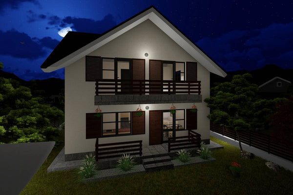 2 Storey Steel Frame House With 3 Bedrooms Model 180-070 - house design image 9