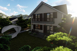 2 Storey Steel Frame House With 3 Bedrooms Model 180-070 - house design image 7 thumbnail