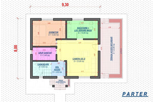 2 Story Steel Frame House With 3 Bedrooms 181-026 - house plan thumbnail