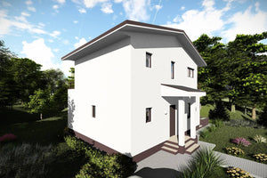 2 Story Steel Frame House With 3 Bedrooms 181-026 - home design image 4 thumbnail