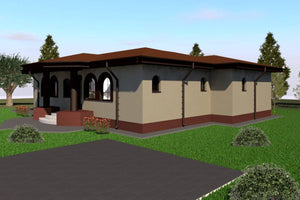 1 Floor Steel Frame House With 3 Bedrooms Number 186-017 - house exterior design image 2 thumbnail