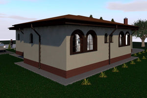 1 Floor Steel Frame House With 3 Bedrooms Number 186-017 - house exterior design image 3 thumbnail