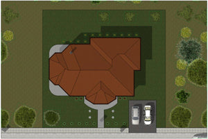 1 Floor Steel Frame House With 3 Bedrooms Number 186-017 - house roof thumbnail