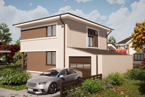 2 Story Steel Frame House With 4 Bedrooms Number 198-091 - home design picture 2 thumbnail
