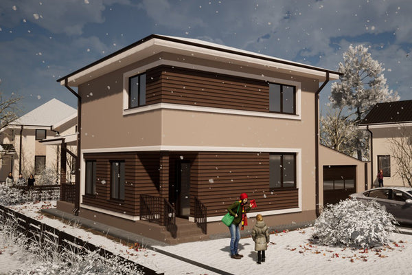 2 Story Steel Frame House With 4 Bedrooms Number 198-091 - home design picture 5