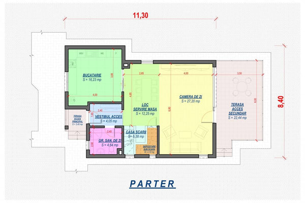 Two Storey Steel Frame House With 3 Bedrooms Number 191-016 - house layout 1