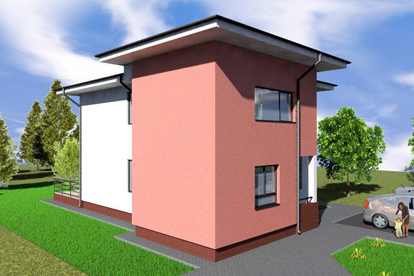 Two Storey Steel Frame House With 3 Bedrooms Number 191-016 - modern house design image 2