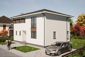 Two Floor Steel Frame House With Three Bedrooms 193-094 - house design image 2 thumbnail