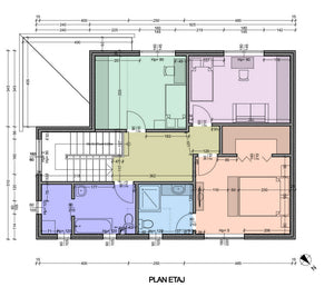 Two Floor Steel Frame House With Three Bedrooms 193-094 - house plan 2 thumbnail