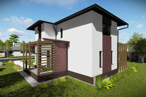 Two Story Steel Frame House With 3 Bedrooms Number 196-040 - home design picture 4 thumbnail