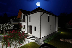 Two Story Steel Frame House With 3 Bedrooms Model 207-054 - house exterior image 9 thumbnail