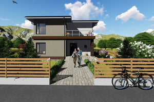 2 Storey Steel Frame House With 3 Bedrooms Model 211-034 - home exterior design image 8 thumbnail