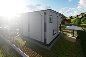 2 Storey Steel Frame House With 3 Bedrooms Model 211-034 - home exterior design image 9 thumbnail