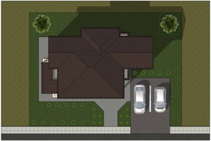 Two Story Steel Frame House With 4 Bedrooms Model 224-014 - house roof thumbnail