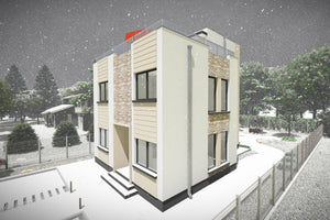 Three Storey Steel Frame House With 4 Bedrooms Model 226-081 - home design image 7 thumbnail