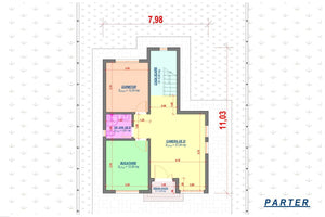 Three Storey Steel Frame House With 4 Bedrooms Model 226-081 - house plan 1 thumbnail
