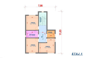 Three Storey Steel Frame House With 4 Bedrooms Model 226-081 - house plan 2 thumbnail