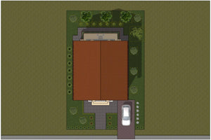 2 Story Steel Frame House With Three Bedrooms Model 235-005 - house roof thumbnail