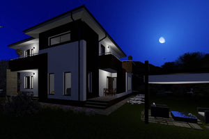 Two Story Steel Frame House With 3 Bedrooms Number 235-043 - modern exterior home image 9 thumbnail