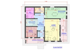 Two Story Steel Frame House With 3 Bedrooms Number 235-043 - floor plan design 1 thumbnail