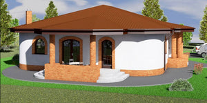 One Storey Steel Frame House With 3 Bedrooms Number 238-004 - modern house exterior picture 2 thumbnail