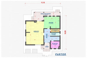 Two Story Steel Frame House With 3 Bedrooms Model 238-010 - house floor plan 1 thumbnail