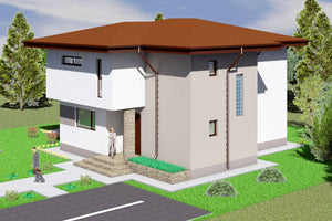 Two Storey Steel Frame House With 3 Bedrooms Model 241-003 - home design image 2 thumbnail