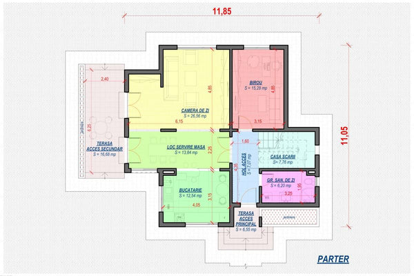 Two Storey Steel Frame House With 3 Bedrooms Model 241-003 - house plan 1