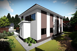 Two Story Steel Frame Duplex House With 4 Bedrooms 244-077 - house exterior design image 1 thumbnail