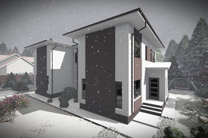Two Story Steel Frame Duplex House With 4 Bedrooms 244-077 - home exterior design image 5 thumbnail
