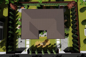 Two Story Steel Frame Duplex House With 4 Bedrooms 244-077 - house roof thumbnail